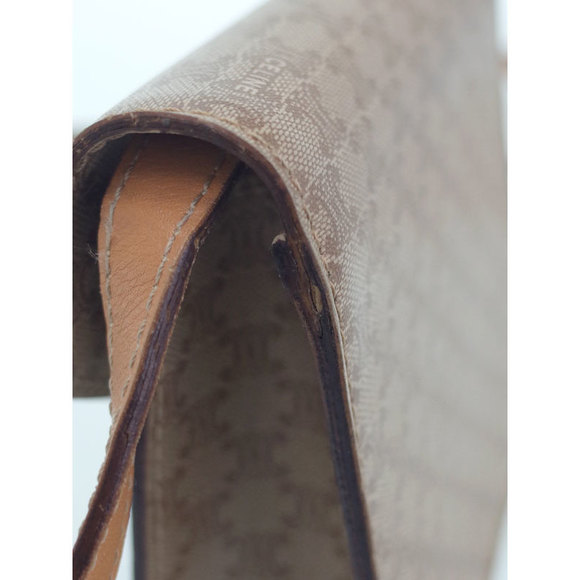 Celine Macadam Pattern Shoulder Bag Beige x Brown - Picture 5 of 9